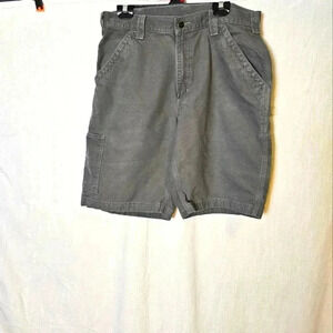 Carhartt Carpenter Men's Flat Front‎  Gray Shorts SZ 34